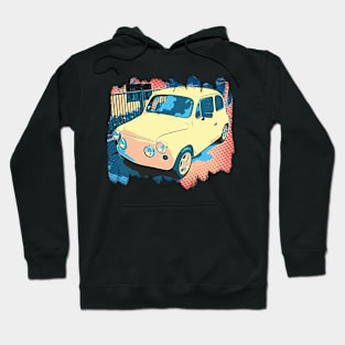 Tiny Yellow Car Hoodie